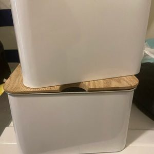 Target BullseyePlaygrnd metal boxes w/wooden lids